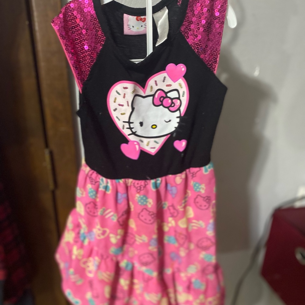 Little girls hello kitty dress size 6X
